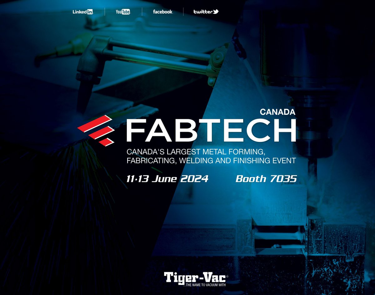 Scheduled for June 11-13, 2024, FABTECH Canada is held just every other year — so don’t miss your chance to attend Canada’s most comprehensive metal forming, fabricating, welding and finishing event.

#FABTECH #FABTECH2024