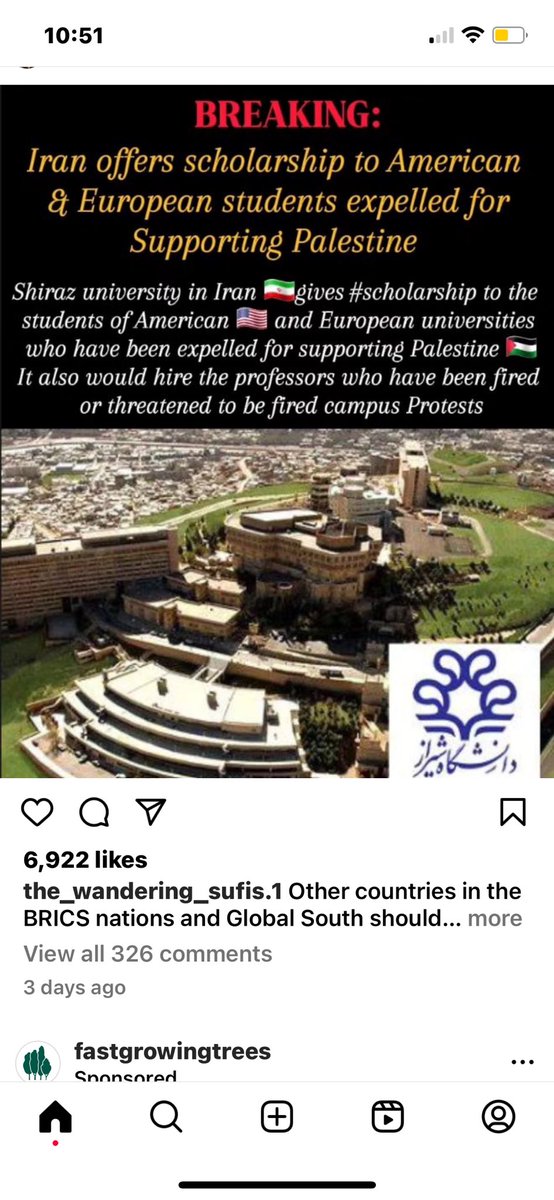 I find these posts disgusting😤🤬 when so many of professors and students (me) and most of my family have had to leave #Iran for educational opportunities in #USA #Europe ! Irans loss was Americas gain #WomenLifeFreedom Supporting Palestine does not = Support for Iranian govt!