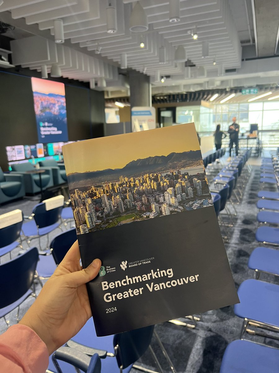 Excited to be at @bcit’s downtown campus to launch our newest report: Benchmarking Greater Vancouver 2024!  Lots of interesting findings to explore in this report led by @BoardofTrade & @TheBizOfCities 📝 

Stay tuned!