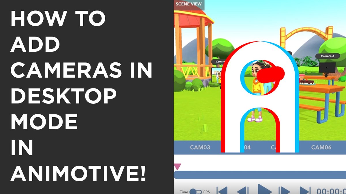 Interested in learning how you could use Animotive without a VR headset? This tutorial teaches you how to add cameras in Animotive's Desktop mode!🎥 hubs.ly/Q02vyCfn0 #animotive #3danimation #virtualproduction