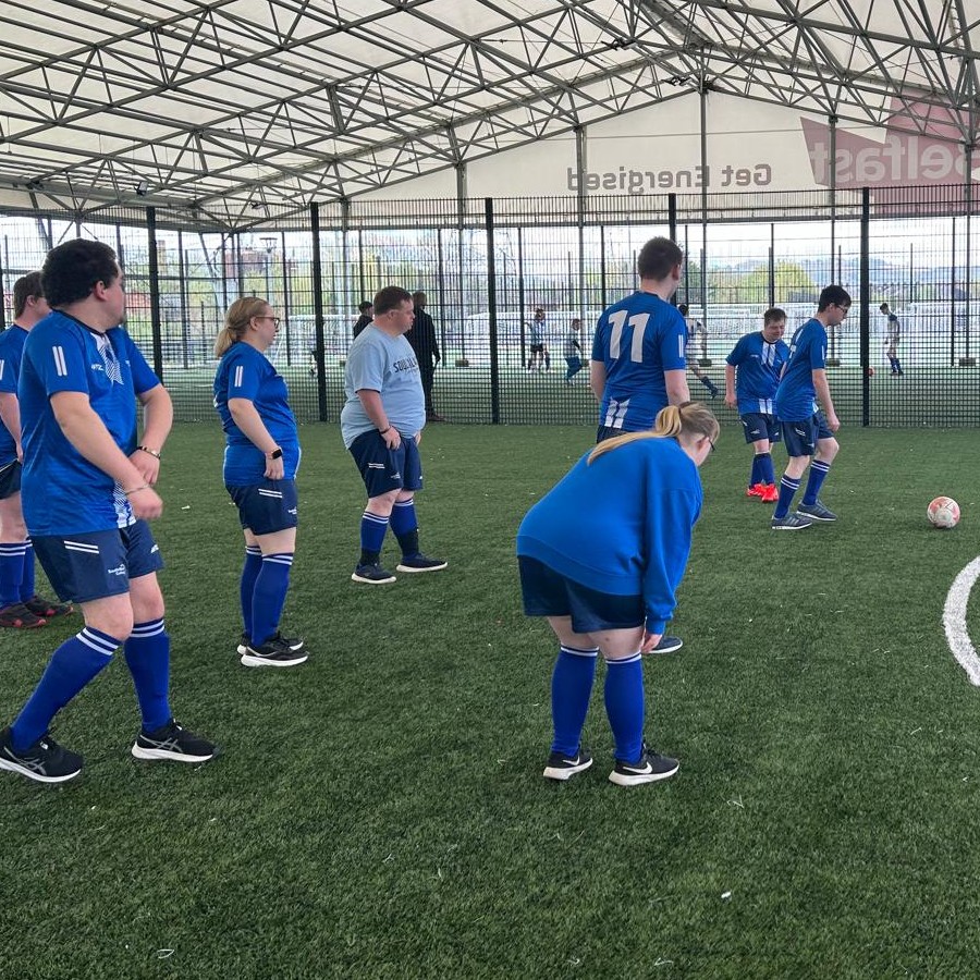 Well done to our group of Life and Living skills students from the Erne Campus in Enniskillen who recently took part in the Further Education Inclusive Football Competition in Belfast. Although the students didn't win on the day, a great time was had by all!