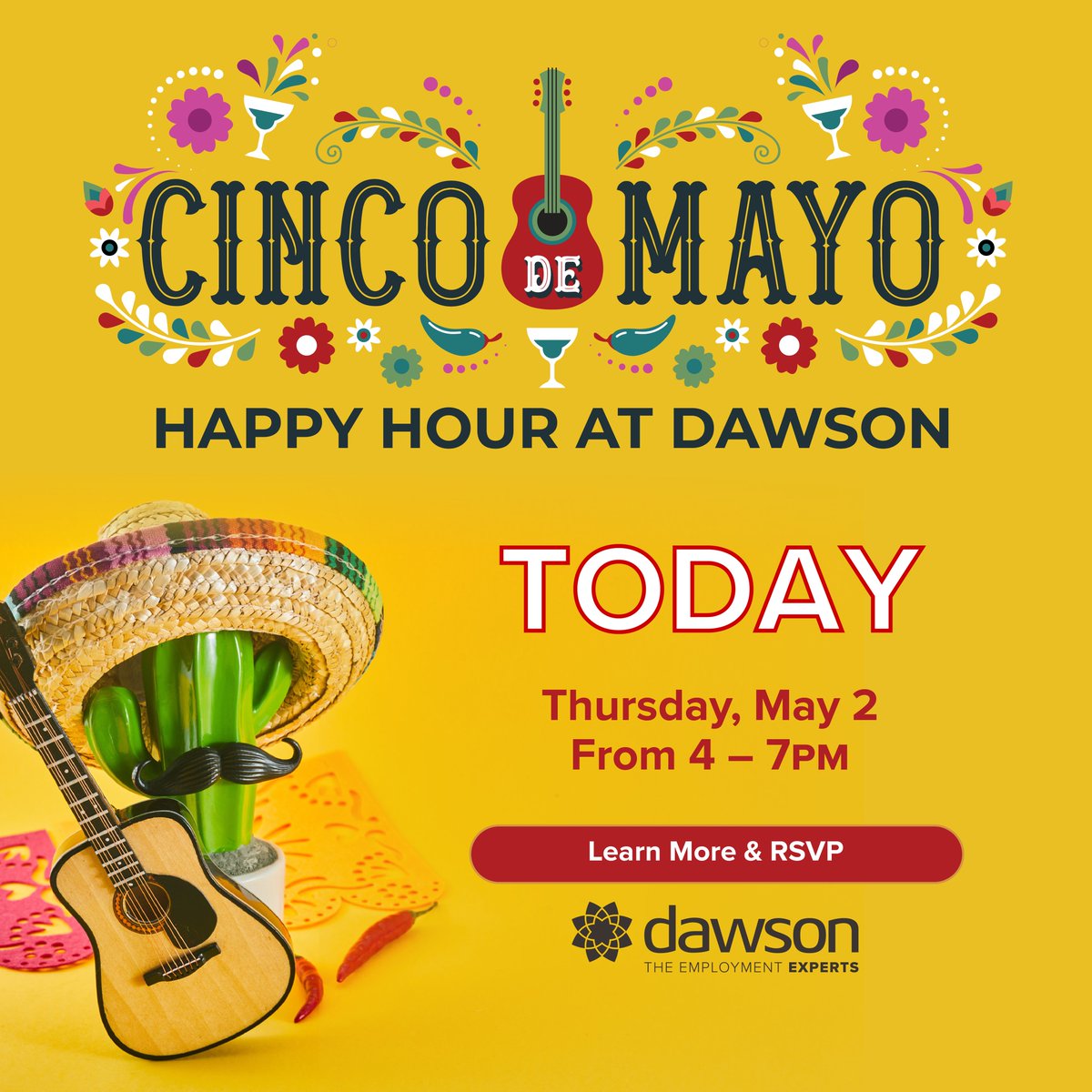 Join us at Dawson to Celebrate Cinco De Mayo! 

bit.ly/3wgw7oq