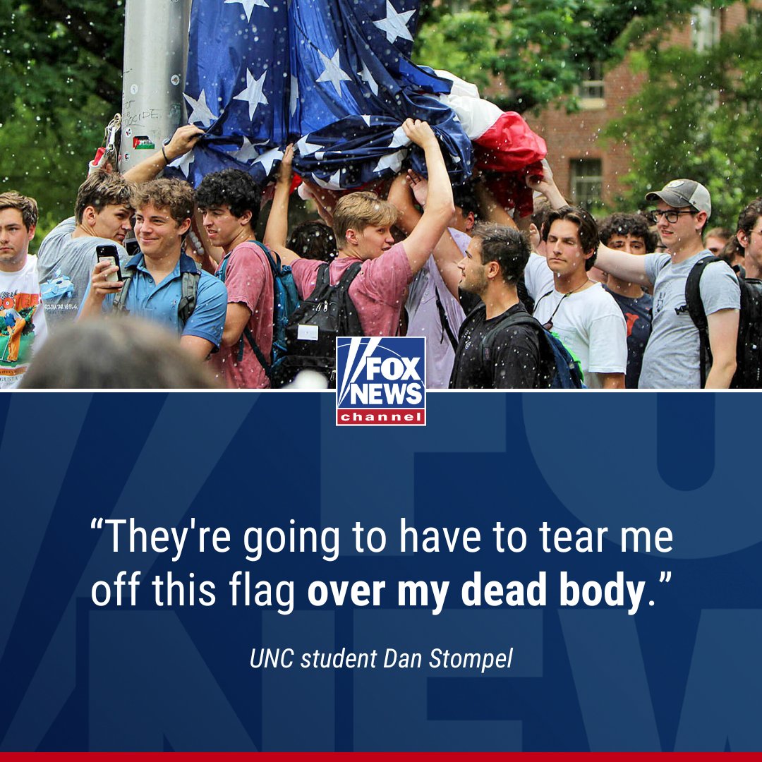 'DON'T BEND THE KNEE': Heroic student who protected American flag unleashes on 'Marxist horde.' trib.al/tbYzS0T