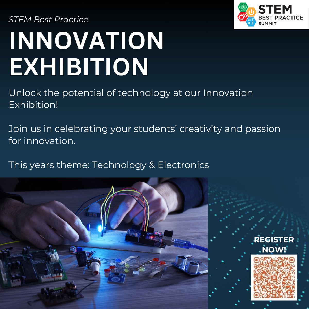 From circuitry to coding, support your students as they showcase their projects in Technology & Electronics 🤖

Register now: docs.google.com/forms/d/e/1FAI…

#STEM #STEMeducation #innovation #technology #STEMcareers #STEMawards #STEMworkshops #InnovationExhibition #STEMExhibition