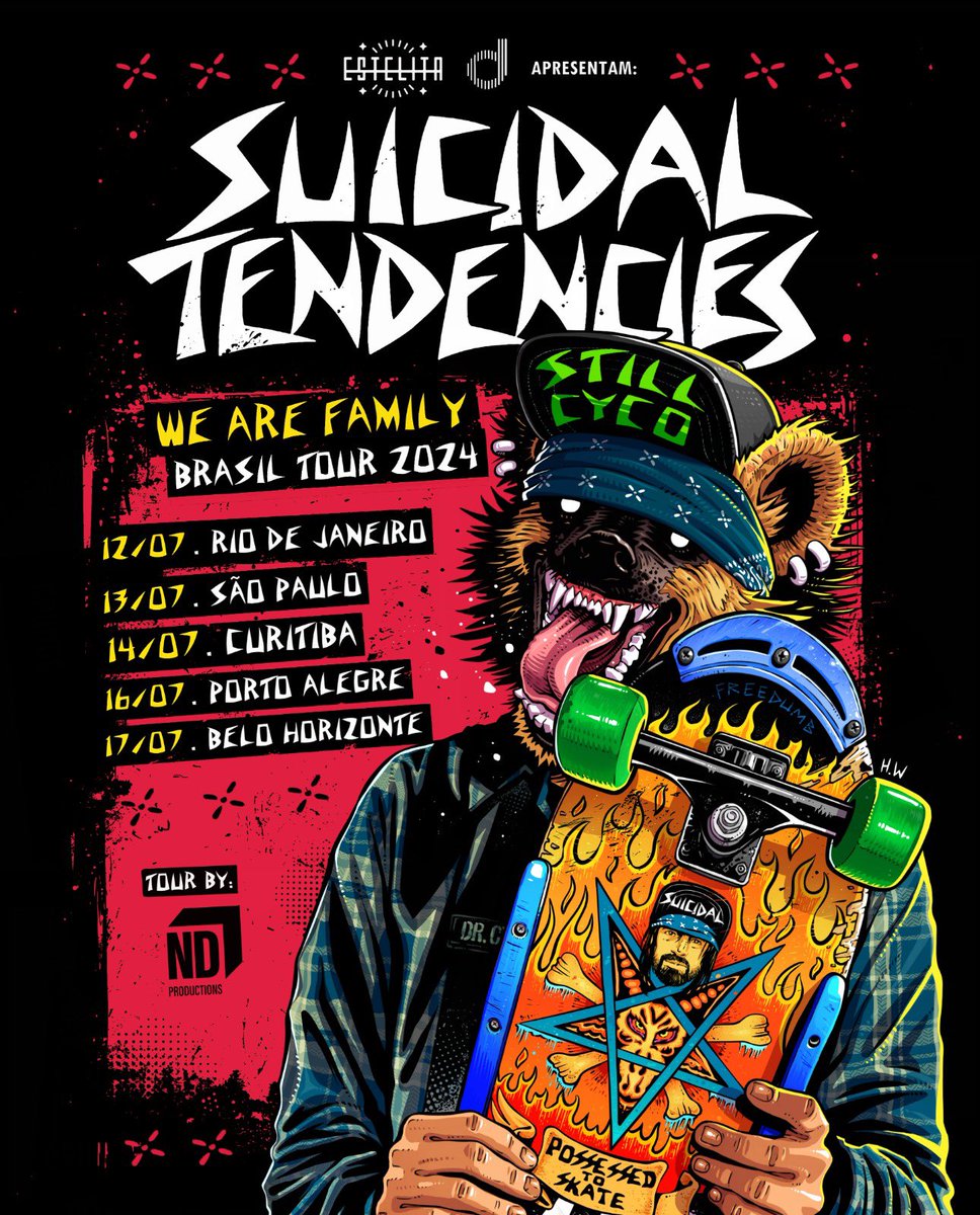 🔥🇧🇷 BRASIL! 🇧🇷🔥

Estou muito animado para retornar a um dos maiores países do mundo com @OFFICIALSTIG para “We Are Family” — uma série de cinco shows especiais, apenas no Brasil…