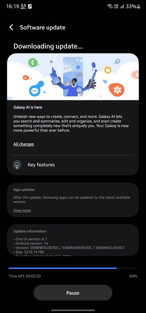 Samsung S22 Ultra Getting One Ui 6.1 Update in South Korea 🇰🇷
Soon in India 🇮🇳  (Follow Our Channel)

#samsung #samsungs22ultra #oneui #sahejsain