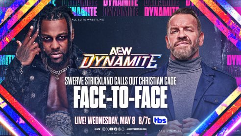 New Segment Alert 🚨🚨🚨🚨!!! We get a FACE TO FACE with Swerve and Christian!! I can’t wait to see the promo work here!! #AEWDymamite