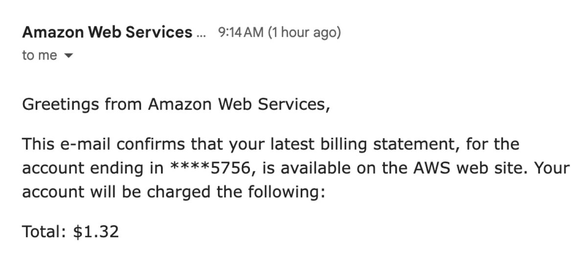 Every developer has something running on AWS they can't find to turn off right?
