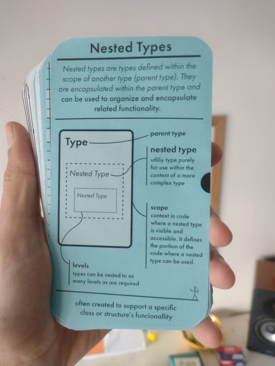 A set of cards about 'Nested Types'.

Free download ($0) here → dc4p.gumroad.com/l/swift-nested…

dc4p.store

#ios
#swiftdevelopment
