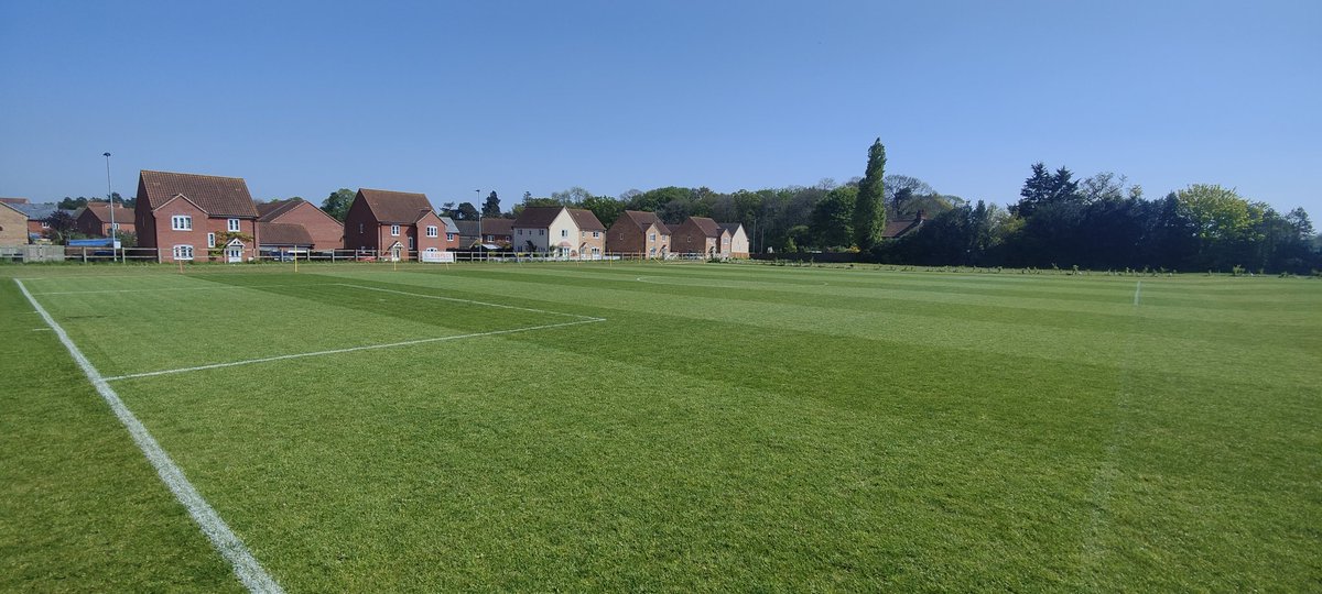 Starting to get pitches ready @aylsham_fc ready for the @NWGFL finals, not long now