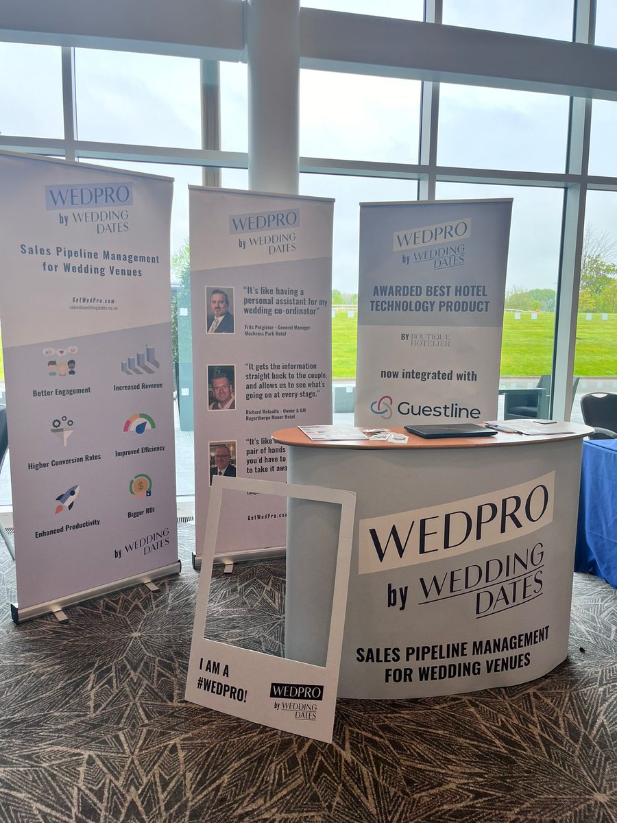 Check out these snaps from The National Hotel Marketing Conference 📸✨ A special shoutout to everyone who swung by our stand for a chat with Alix and Carys. We've shared more behind-the-scenes content on IG: instagram.com/getwedpro/ #NHMC2024 @NHMCinfo #WedPro #HotelMarketing