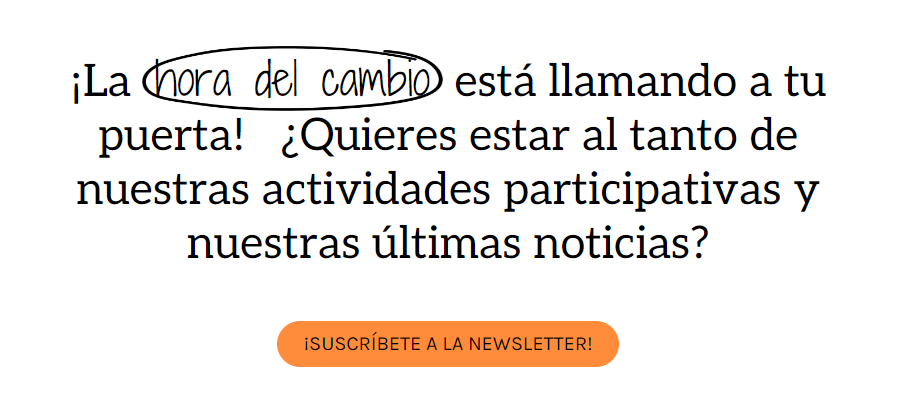 ¿Quieres estar al día de las novedades y actividades de Science For Change y de la #CienciaCiudadana?

¡Suscríbete a nuestra newsletter!📩 

¿Cómo? ¡En nuestra página web, solo tienes que hacer scroll-down y... suscribirte a la newsletter del cambio!
scienceforchange.eu