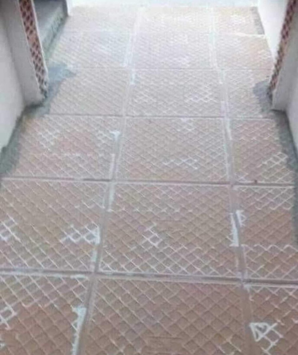 You found out your tiler did this with your tiles, wyd?