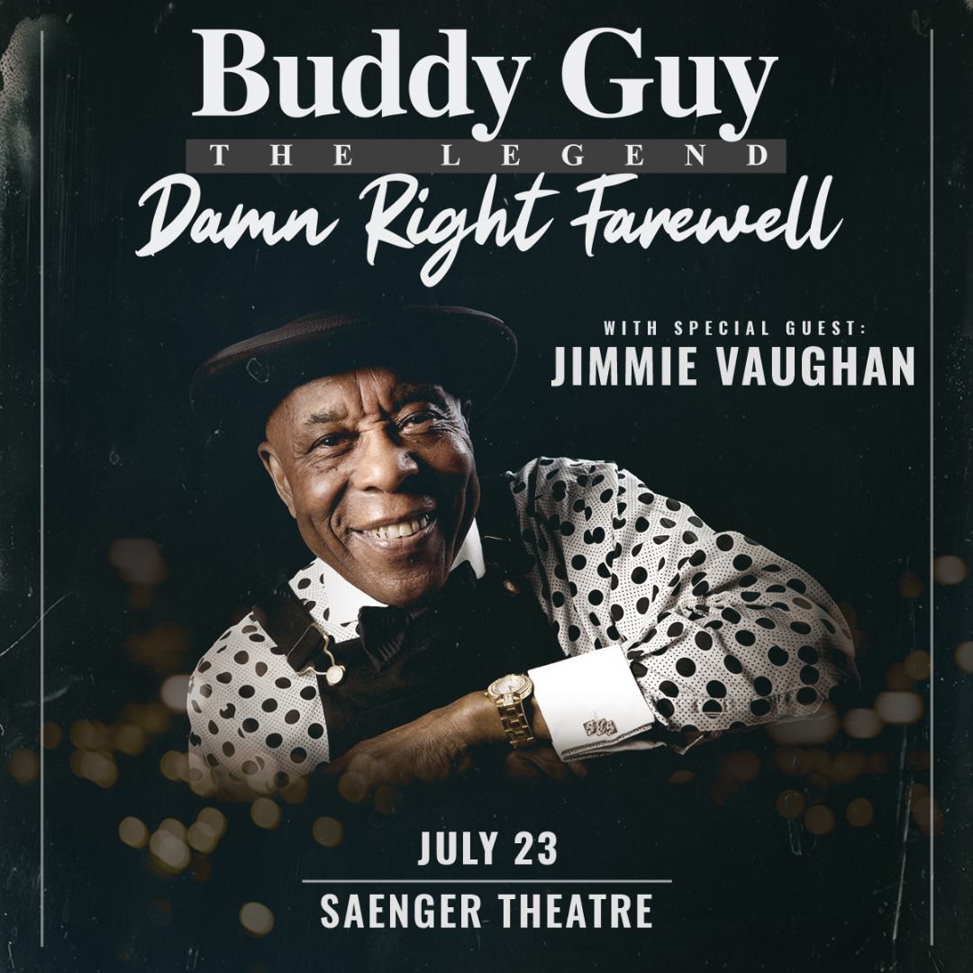 2 guitar legends, 1 night! Don't miss Buddy Guy with special guest Jimmie Vaughan July 23rd at the Mobile Saenger Theatre! Seats on sale now at the box office or bit.ly/damnright23 #MobileAlabama #MobileAL #MobileCounty #DowntownMobile #GulfCoast #Pensacola #Biloxi