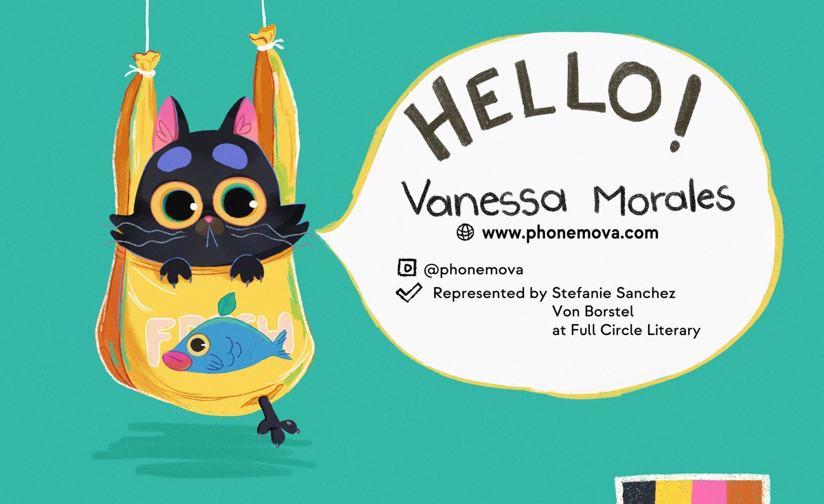 it’s #KidLitArtPostcard today! 
I’m Vanessa, Illustrator represented by @FullCircleLit for all things book-related. I love illustrating Picture books, chapter and middle-grade books. 

phonemova.com