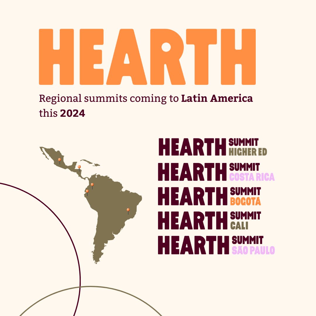 TheWellbeingP's tweet image. 5 #Hearth regional summits are igniting across #LatinAmerica in 2024! 🌎✨ Registrations are now OPEN for the Bogotá summit!
If you'd like to attend any of the other 4, express interest NOW! 
Get all the details here: wellbeing-project.org/regional-summi…

See you in #LatAm this 2024!