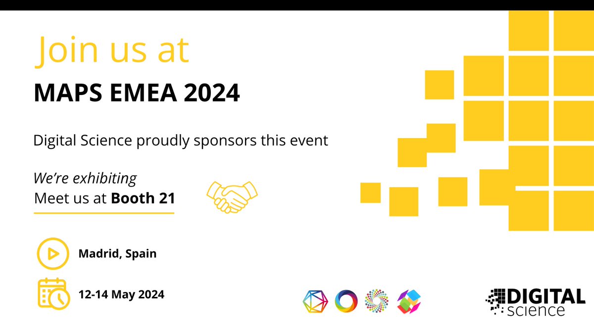 We're pleased to be sponsoring & exhibiting at #MAPSEMEA24 - for Medical Affairs professionals - with @MAPSmedaffairs. 🗓️ 12-14 May 2024 📍 Madrid, Spain 🇪🇸 See us at Booth 21 - we'll be showcasing @DSDimensions @altmetric @figshare & @readcube. #MedicalAffairs #MedAffairs