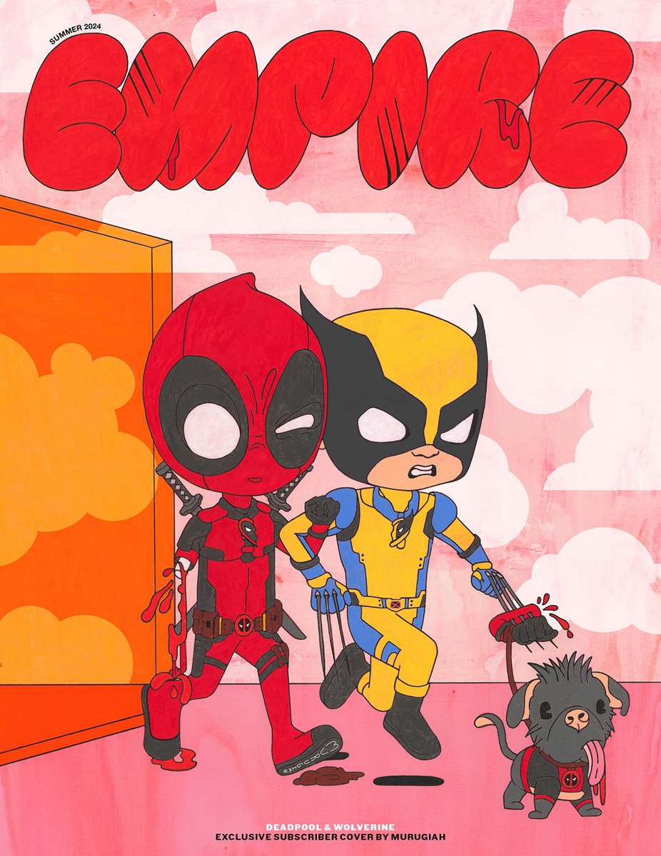 It’s not that kind of magazine, bub. Check out Marvel’s newest threesome on the subscriber exclusive @EmpireMagazine cover for Marvel Studios' #DeadpoolAndWolverine, only in theaters July 26. Art by @Murugiah_