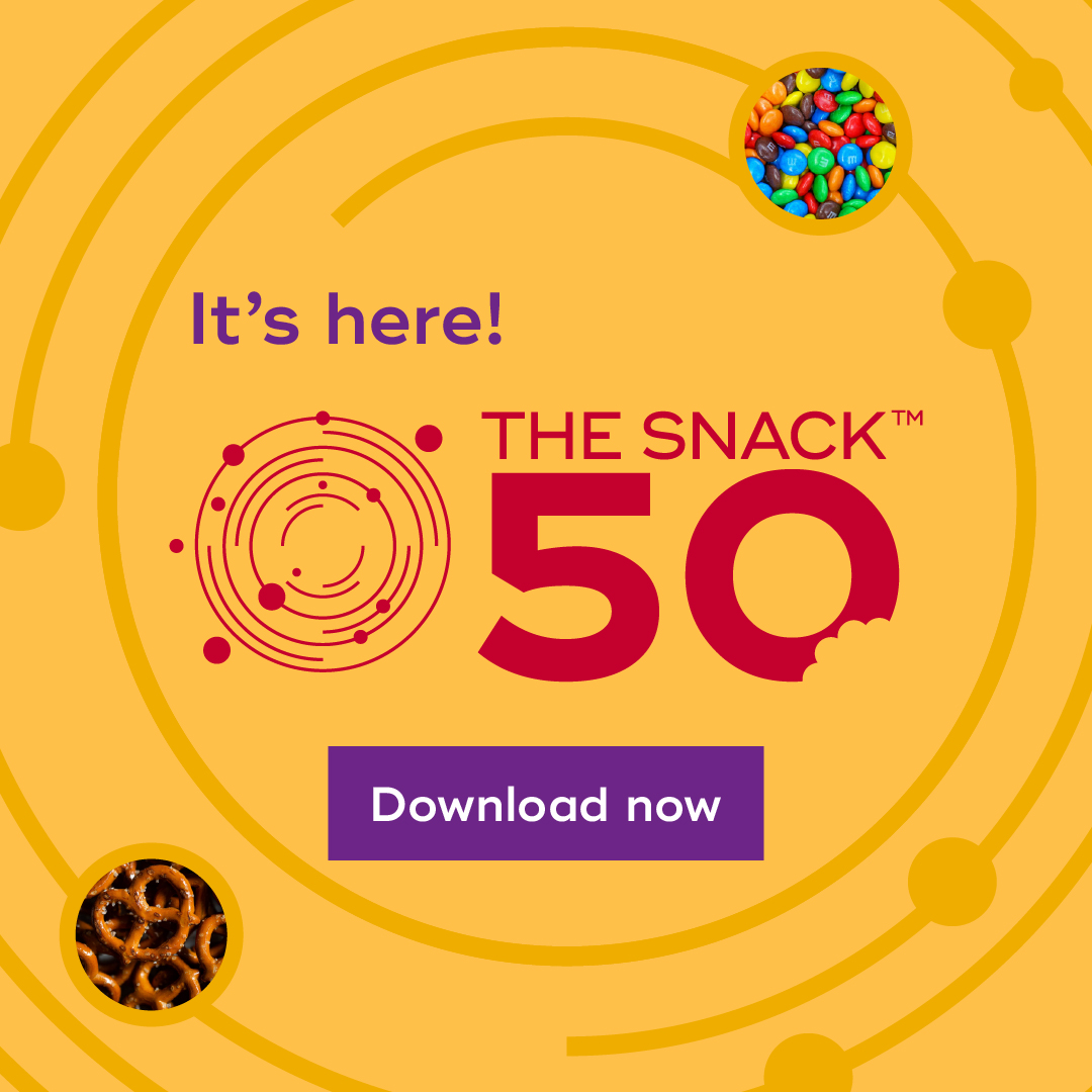Our new Snack50 report is officially dropping TODAY! Uncover the snack sensations dominating the industry. Get your hands on 'Snack50' now and satisfy your craving for industry insights. 
hubs.la/Q02vT1MS0
#Snack50 #MarketInsights #SnackIndustry #consumerinsights
