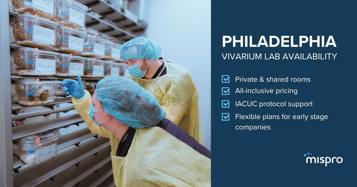 UCity biotech's now have a solution for keeping your in vivo work in-house. Mispro's full-service contract vivarium facility is the turnkey alternative to outsourcing your science. Schedule a tour today!. hubs.la/Q02vrnXV0 #biotech #preclinical #invivo