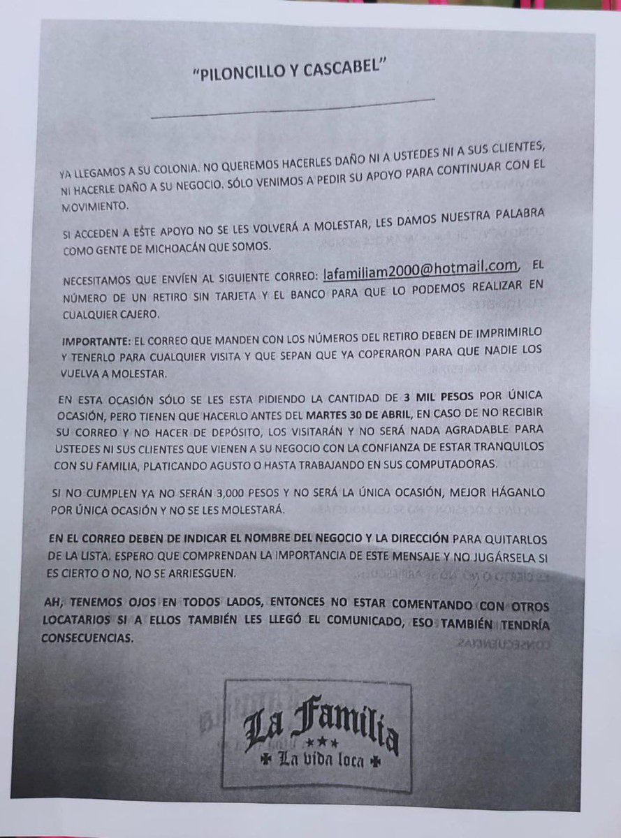 Alguien en la Col. Del Valle sabe de esto? ⬇️

Este documento lo dio a conocer Luis Cárdenas de MVS Noticias. Esta es la continuidad aterradora que promete la porra Sheinbaum y la que algunos aplauden.