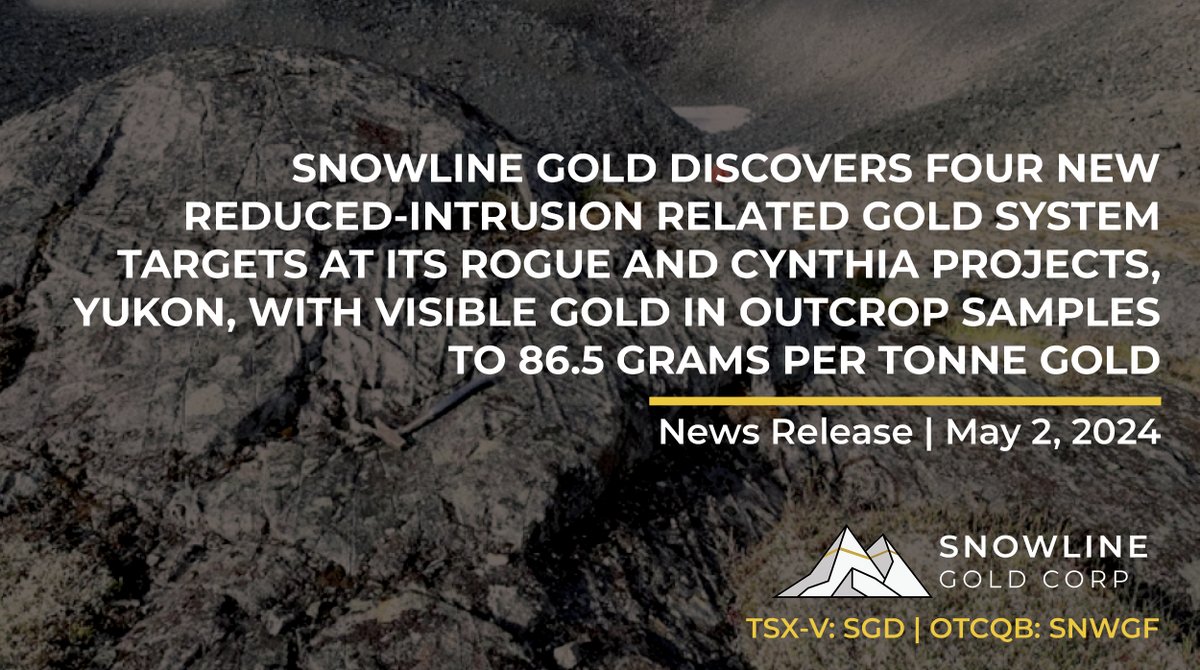 📢NEWS RELEASE | “While consistent drill results have dominated our headlines, Snowline’s regional surface exploration team has done exemplary work behind the scenes bolstering our exploration pipeline and demonstrating widespread gold fertility within the regional-scale Rogue…