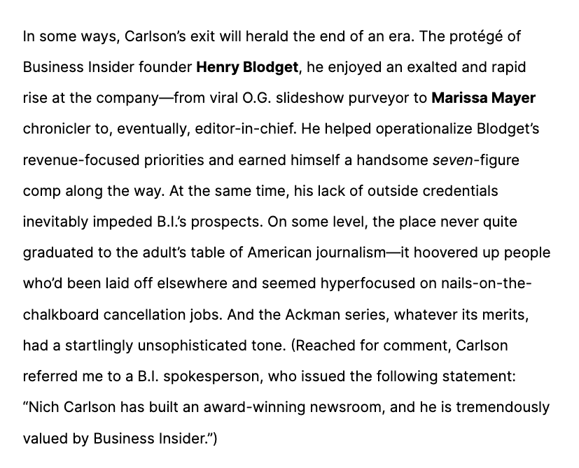 Puck has easily the most obnoxious tone / style in American media and this bit on Nich Carlson and BI really hits the sweet spot of how annoying it can be puck.news/newsletter_con…