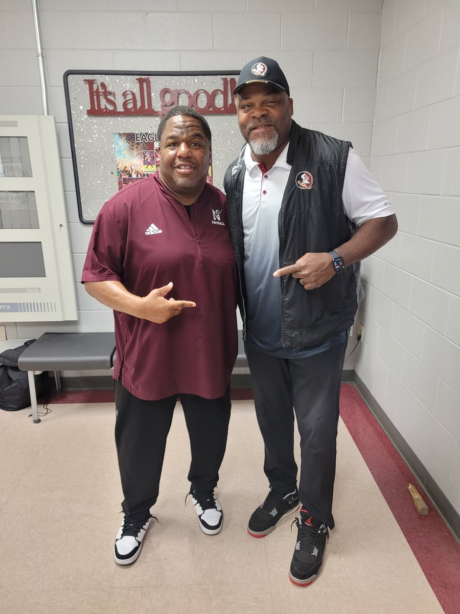 Shout out to Coach @r81dugans and @FSUFootball for visiting Niceville High School and recruiting our players and talking football. #Rotation #Climb #Culture @FLCoachT @Coach_Norvell @RyanBartow @MichaelWarchant @CNee247 @FSU_Recruiting