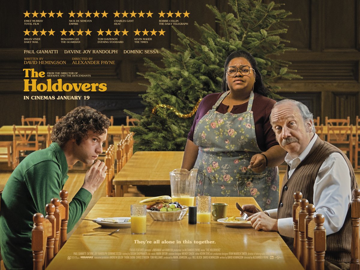 📽 Featuring an Oscar winning performance from actress Da’Vine Joy Randolph alongside a hilarious Paul Giamatti and newcomer Dominic Sessa, THE HOLDOVERS screens at Solstice this May. 📅 Wed 29 May ⏰ 7:30pm 🎫 solsticeartscentre.ie/event/the-hold…
