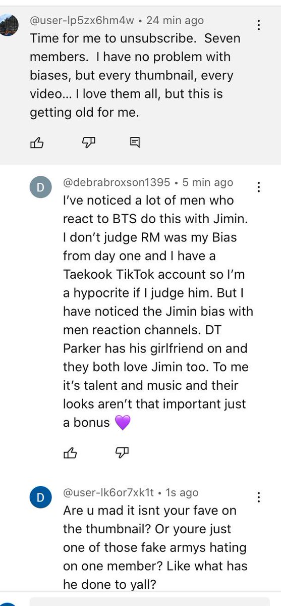 What's with these hypocrite armys? They mad at reactors that always had Jimin in the thumbnail? Reactors that praise jimin for his beauty and his talent? 😤
youtu.be/LXqsgBofzBY?si…