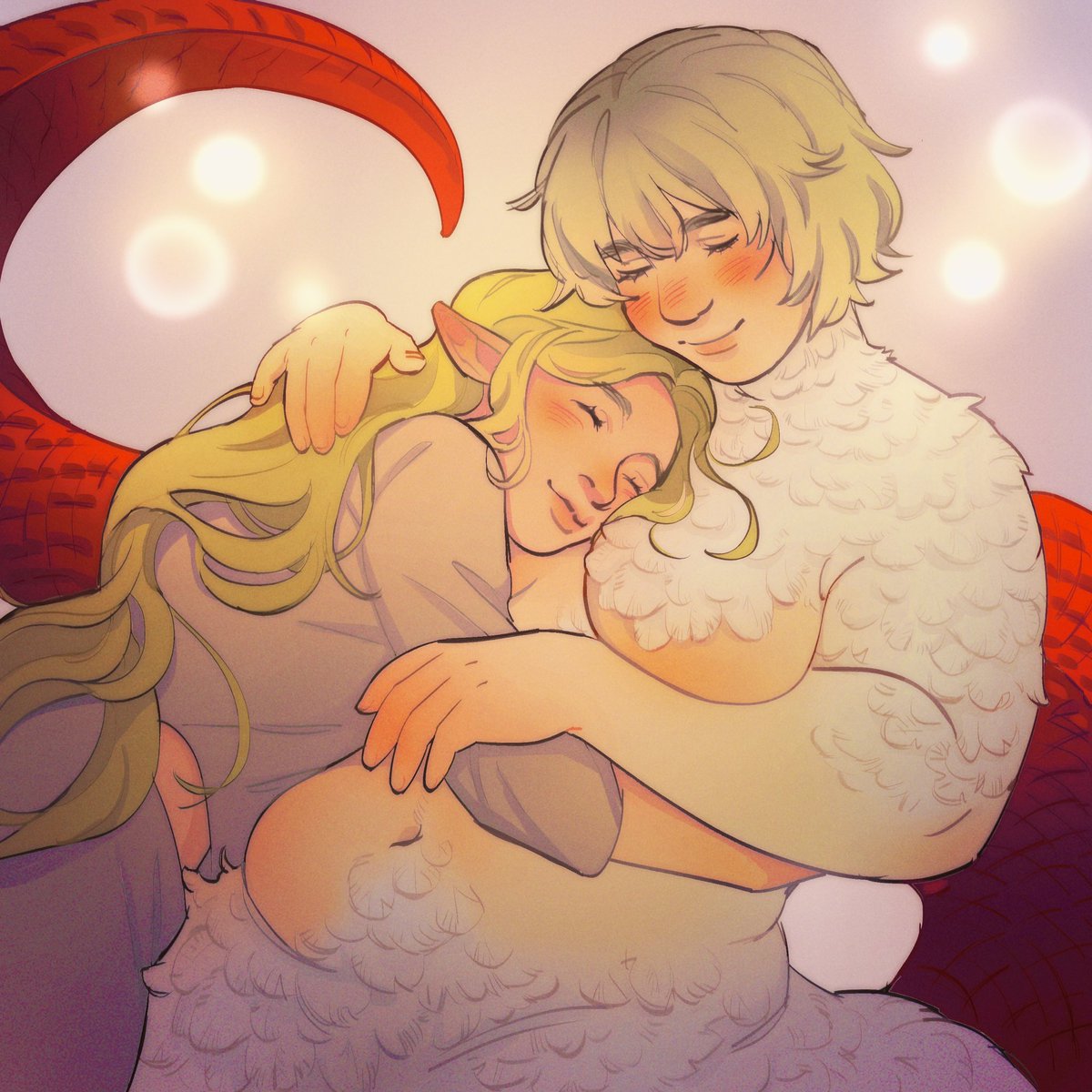 falin’s brood patch… the warmest and comfiest place in the world #dungeonmeshi #farcille