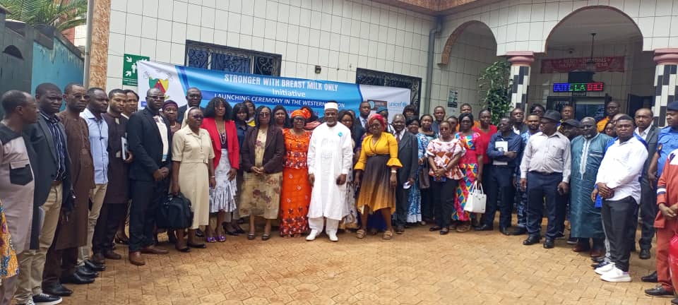 @unicefcameroon was delighted to be part of the kick-off for the 'Stronger with Breast milk initiative' in the West Region! Our goal is to increase early initiation to #breastfeeding within one hour after delivery by at least 20% & exclusive breastfeeding rate by at least 10%. 🤱