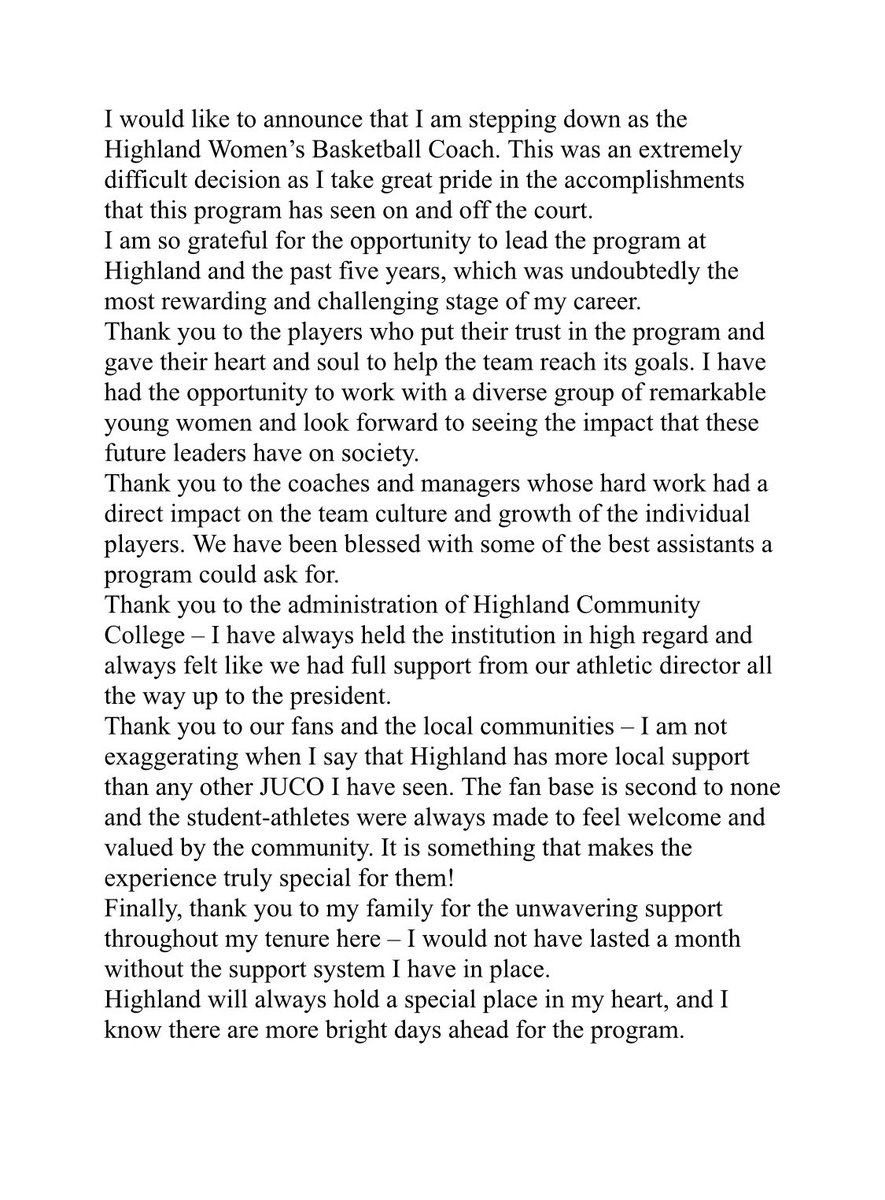 Highland WBB tweet media