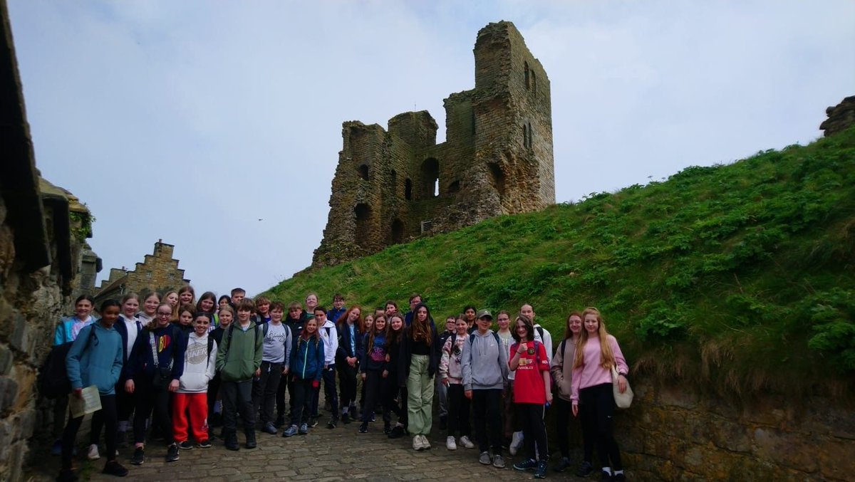 Students on the Year 7 Coasts and Castles trip have visited Scarborough Castle today.