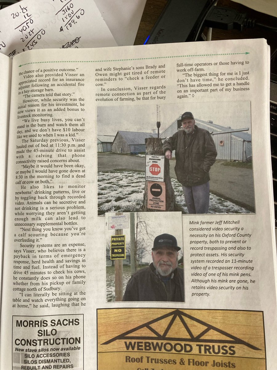 We just got featured in The Rural Voice!  Thanks to Jeff Tribe for the amazing opportunity to interview with one of our clients!  Call us for a free estimate on-site!  #security #cctv #surveillance #internet #highspeedinternet #barnsecurity #farmsecurity #modernfarming #ontag