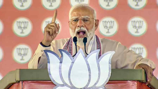 “These elections are not for my ambition, as people have fulfilled that ambition in 2014. The 2024 elections are for Modi’s mission,” PM said. Accusing the opposition Congress of having a “dangerous mentality”, Modi said its manifesto is written in the language of Muslim League.