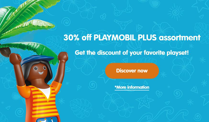 Playmobil is currently offering a special discount of 30% on their Playmobil Plus Exclusive lines, which are only available on their website! To learn more about this fantastic offer, simply visit playmobil.co.uk.