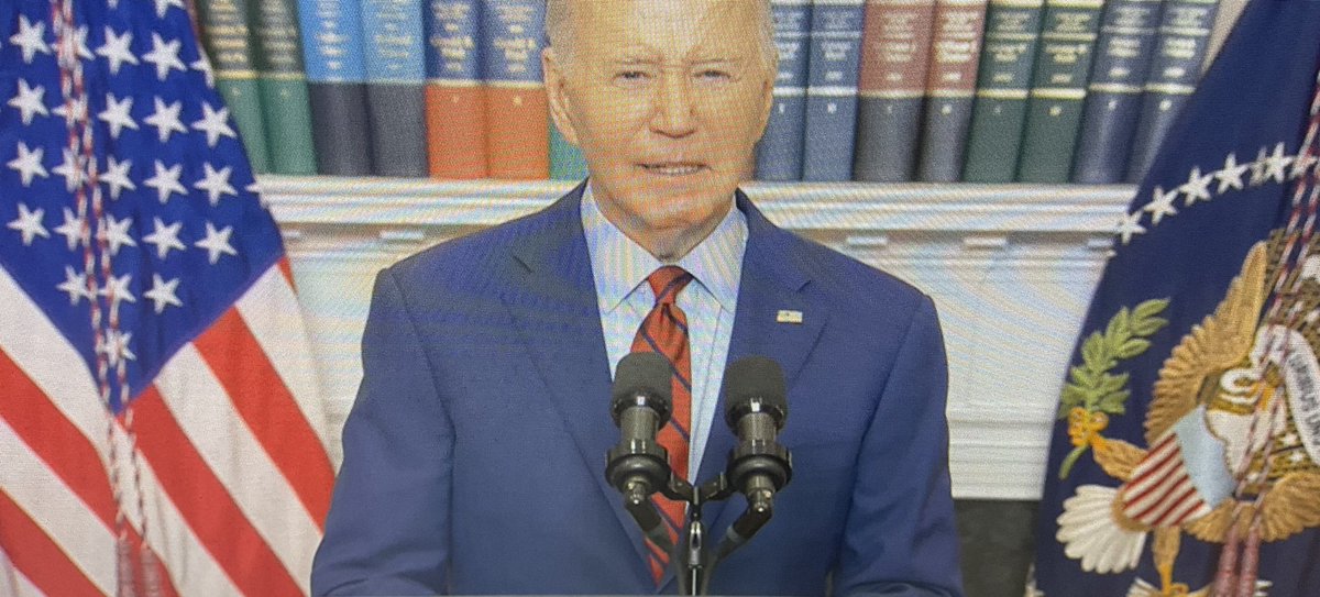 BIDEN: 'We are not an authoritarian nation where we silence people or squash dissent. ... 'But. But. Neither are we a lawless country. We're a civil society. And order must prevail. ... Violent protest is not protected, peaceful protest. It's against the law.'