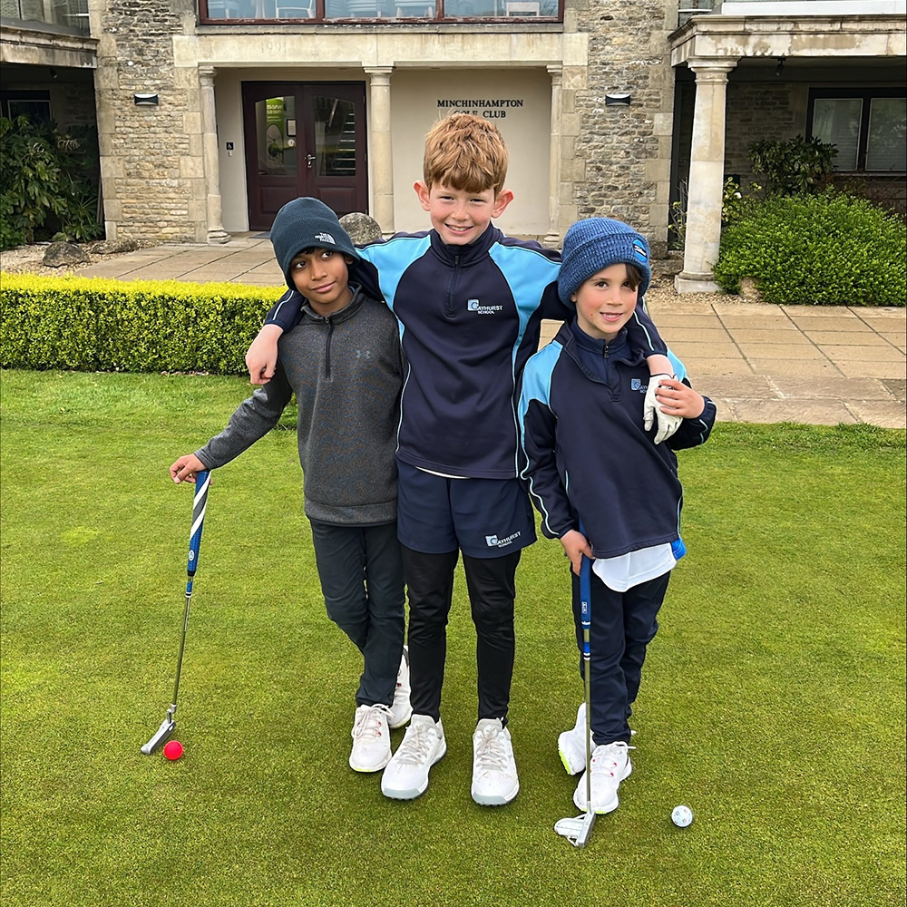 Some of our children competed in an IAPS Golf Competition today at Minchinhampton Golf Course #teehighletitfly #sportforall #SiblingSchool #ELDRIC @GayhurstHM