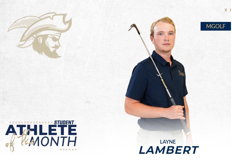 Our student-athlete of the month! Congratulations Layne Lambert from the men's golf program!