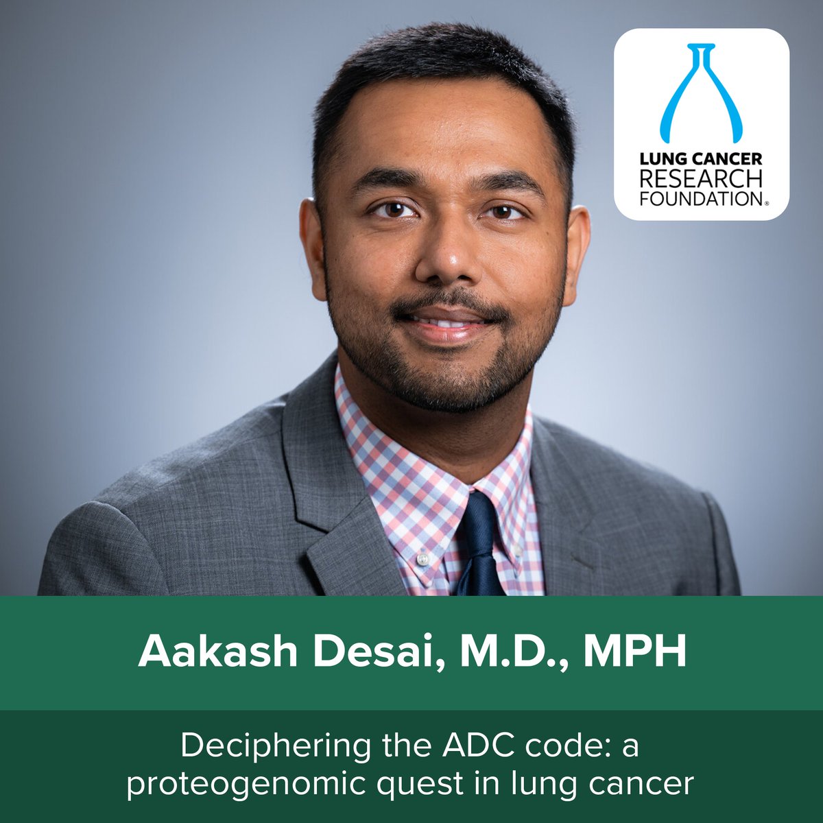 The Lung Cancer Research Foundation (@lcrf_org) recently awarded Aakash Desai, M.D., MPH, (@ADesaiMD) a research grant aimed at advancing understanding of antibody drug conjugates in lung cancer treatment. Read more: tinyurl.com/2u2bxcr4