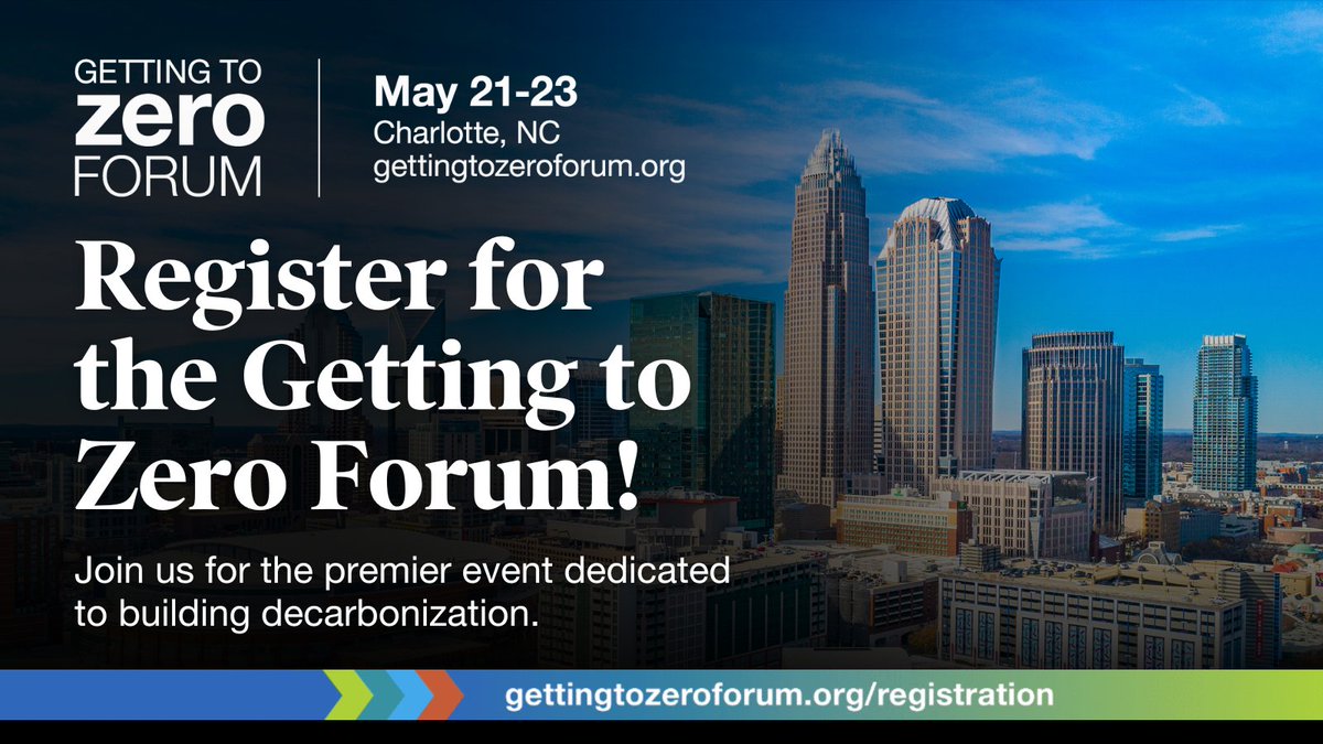 Join leading experts in building decarbonization at the 2024 @GTZForum, May 21-23, 2024, in Charlotte, NC. Learn best practices for achieving ambitious goals for zero energy and zero carbon buildings. 

Register today! hubs.li/Q02tfwfF0

#GTZForum2024