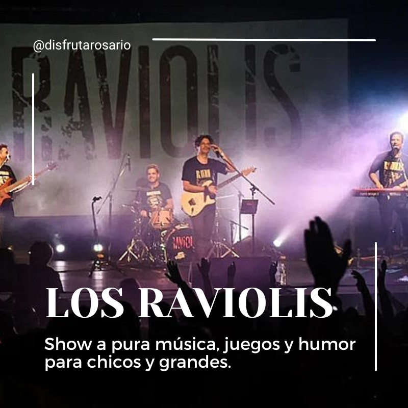 #findesemana Los Raviolis en Rosario
Show a pura música, juegos y humor para chicos y grandes.
Más info   👉 tinyurl.com/3jwcwm4w
#disfrutarosario