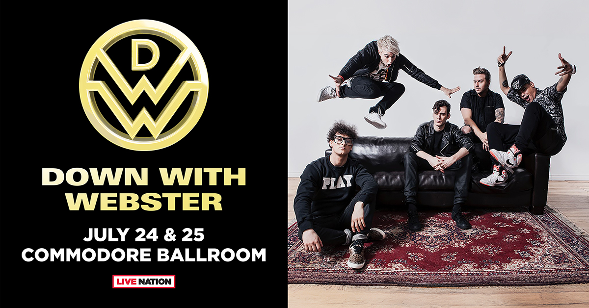 JUST IN: Due to demand, Down With Webster add a SECOND show at Commodore Ballroom on July 25th! Get presale tickets at 10am local time with code 'SOUNDCHECK' bit.ly/44mxf6t