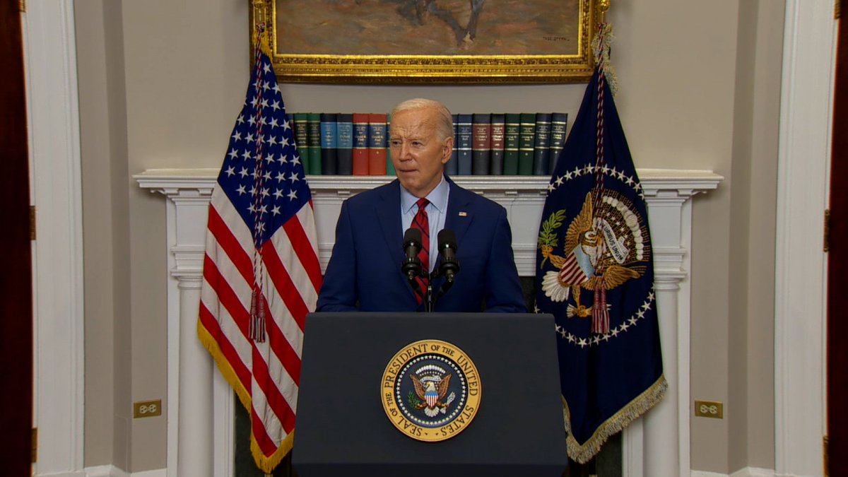 BIDEN: 'We are not an authoritarian nation where we silence people or squash dissent... in fact, peaceful protest is in the best tradition of how Americans respond to consequential issues. But, but neither are we a lawless country, we're a civil society, and order must prevail.'