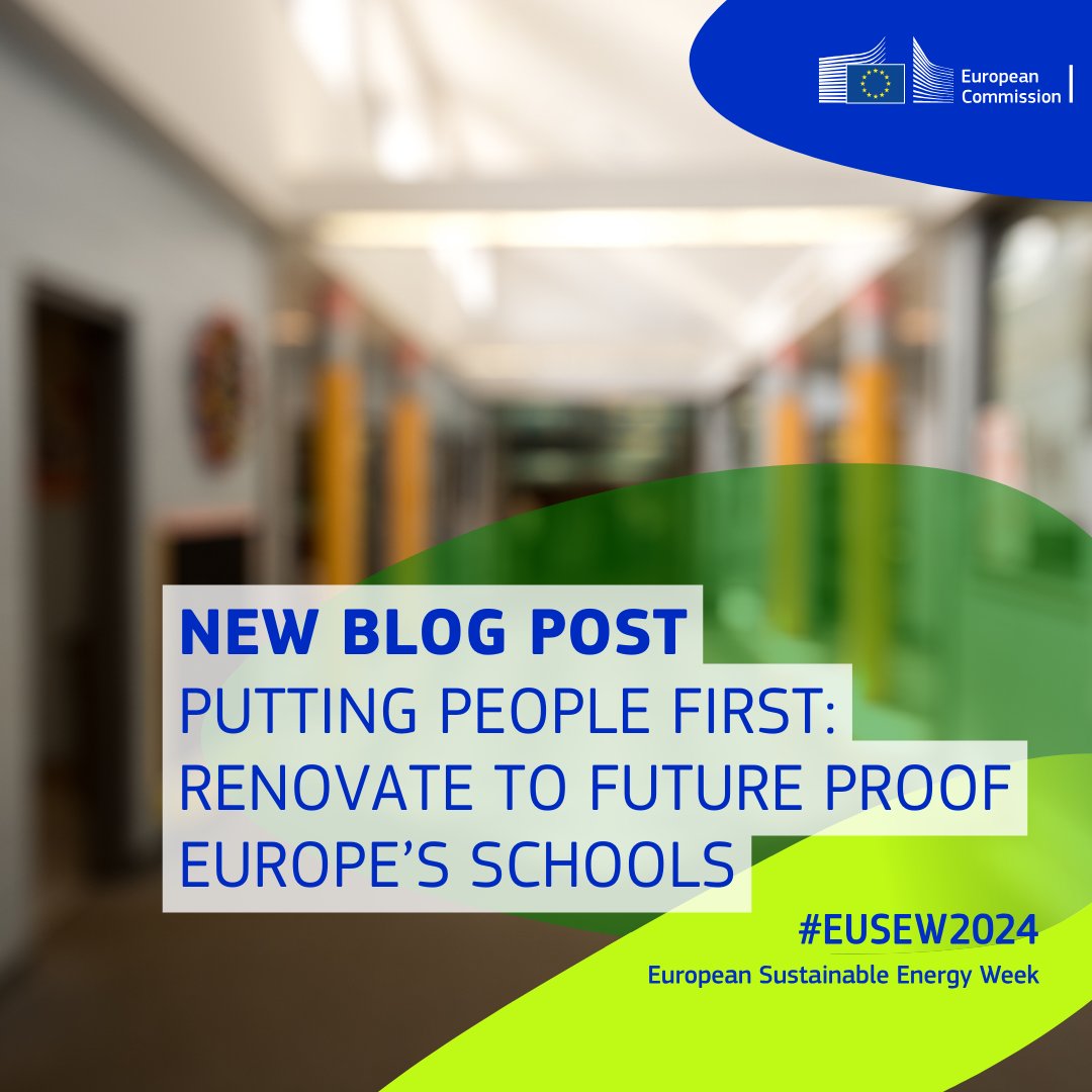 Our partners @RenovateEurope has an important message for you 📩 “Engaging school is fundamental to lead the way to the implementation of the renovation wave across 🇪🇺.” Get to know more about it europa.eu/!8Bp7rY