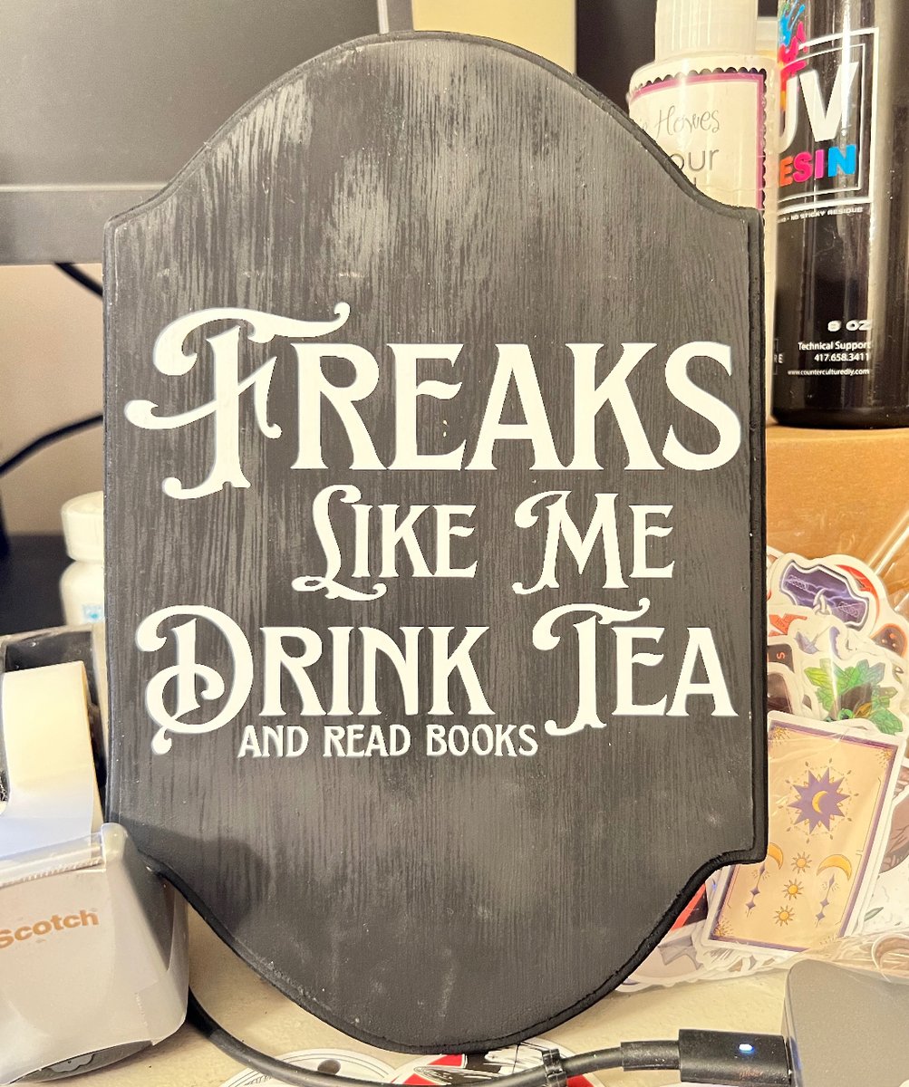 Typography Thursday! The latest in our gothic sign collection… who’s ready for Halloween all Year Long?! 
.
#rogue518 #roguesalvage #roguesalvagegifts #gothicnoirdesigns #freakslikemedrinktea #readbooks #gothichomedecor #spookyhome #darkgallerywall #vintagehalloween