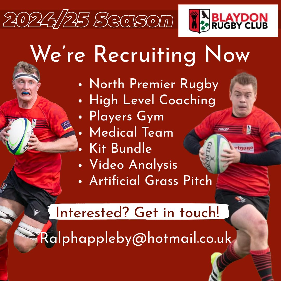 We’re now recruiting players ahead of the 2024/25 season. Interested? Get in touch! Email: Ralphappleby@hotmail.co.uk Or simply DM us. #pumpthecrow