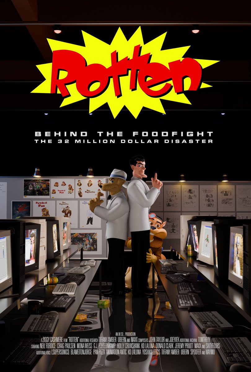 Rotten: Behind the Foodfight, an hour long documentary/video essay about the making of Foodfight! with interviews from crew, has been released. youtube.com/watch?v=xgBO9c…