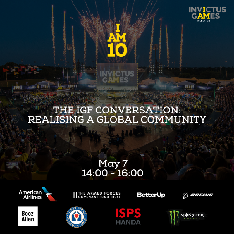 WeAreInvictus's tweet photo. The upcoming IGF Conversation will feature a panel looking back to the origins of the #InvictusGames at London 2014. 

We are delighted to be joined by @KenFisherFHF and Sir Keith Mills to discuss the origins of the Invictus movement. #IAM10 #IAMHere

Book your ticket now.